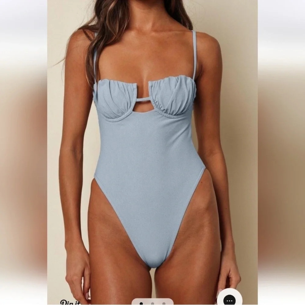 Montce Swim x Olivia Culpo One piece Swimsuit NWT Size S
